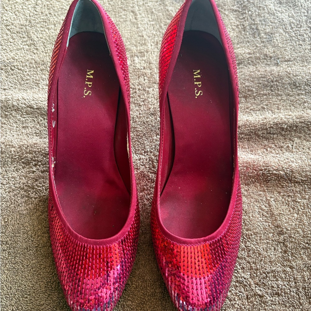 M.P.S Fushia Sequin Women's Heels